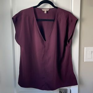Work blouse V-neck